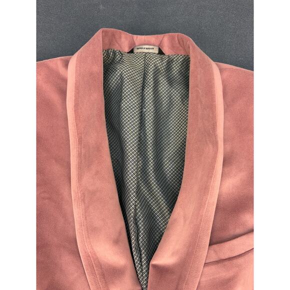 Slim Fit Tuxedo Jacket Dusty Rose Velvet by Allure Men Tuxedo - Picture 2 of 8